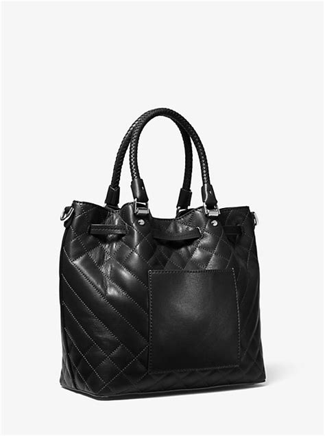 Blakely Medium Quilted Leather Bucket Bag 